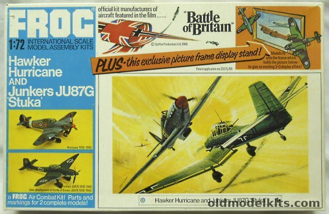 Frog 1/72 Battle of Britain Hawker Hurricane and Junkers Ju-87  Stuka, F510 plastic model kit
